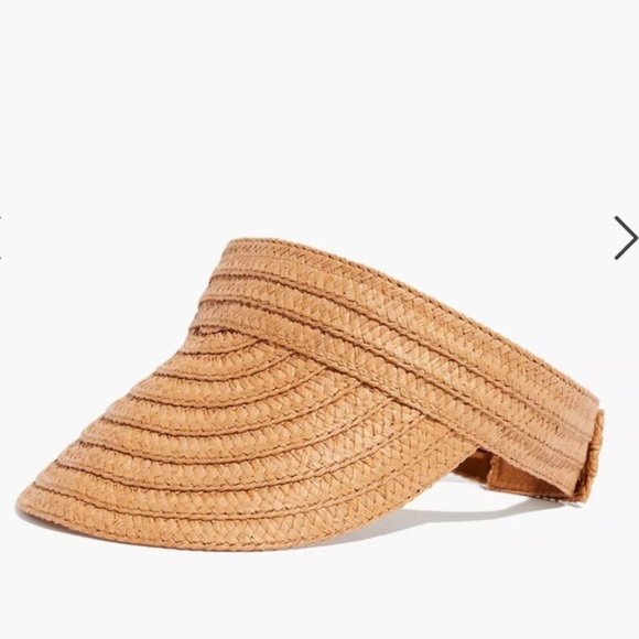 Madewell Packable Braided Straw Visor - Picture 3 of 7